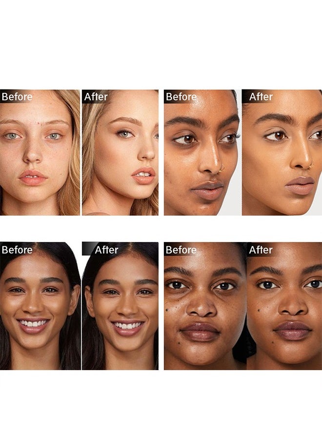 Lightweight And Soft Concealer-  Foundation & Concealer & Contour  Like Magic 12HR Full Coverage ,  Invisible Pore Conceal Dark Circles Blemish Long-Lasting makeup,3D makeup shapes your face(#04)