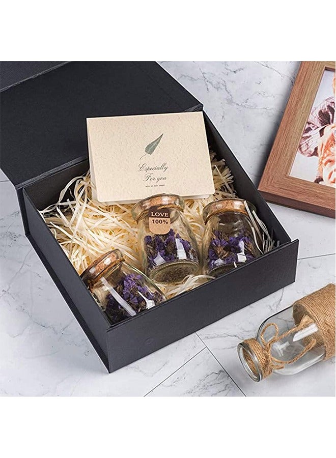 Gift Box with Lid for Presents, Gift Boxes with Ribbon and Magnetic Closure, Suitable for Festival, Birthday, Anniversary (Black 23x17x7cm) - Image 5