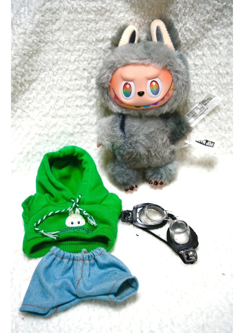 Labubu The Monsters Clothes - Labubu Outfit, Chic Style Set for Labubu Dolls, 17cm Doll Clothes Suitable for Labubu Dolls Accessories  - Image 1