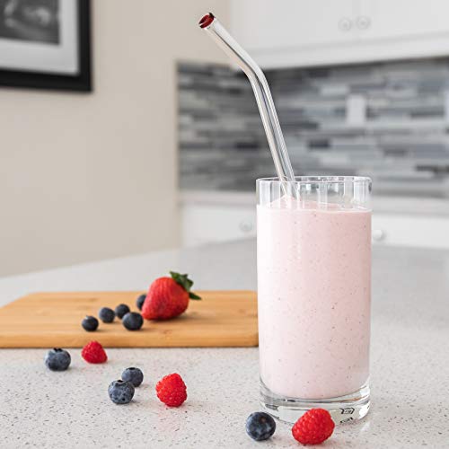 Better Houseware Extra-Wide 10mm Reusable Glass Drinking Straws (Set of 5 + Cleaning Brush) - Image 5