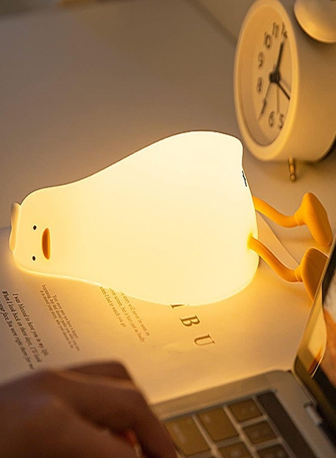 UKAXA Duck Sleeping Lamp for Bedroom Duck Night Lamp Cute Night Lamps for Kids Silicon Light Lamps Birthday Gifts for Kids - Image 1