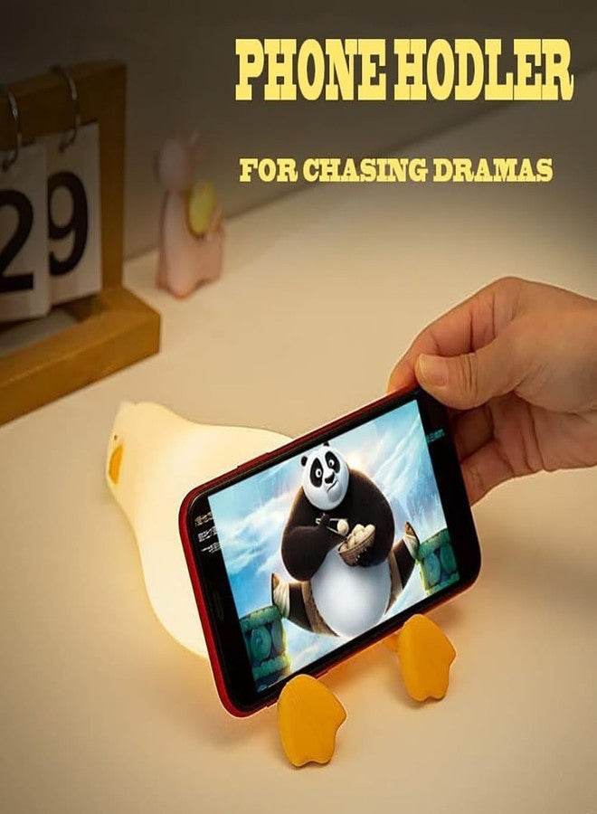 UKAXA Duck Sleeping Lamp for Bedroom Duck Night Lamp Cute Night Lamps for Kids Silicon Light Lamps Birthday Gifts for Kids - Image 4