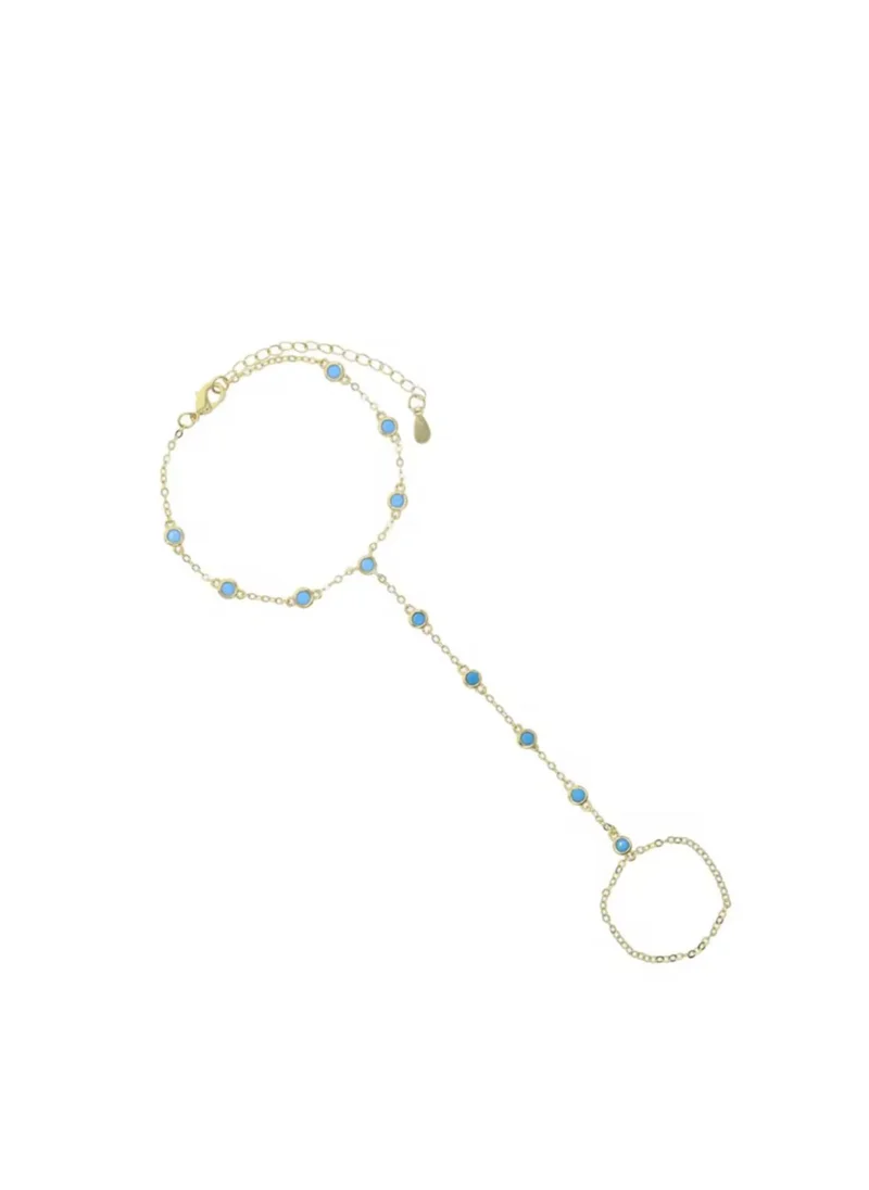 Bracelet w/stones blue