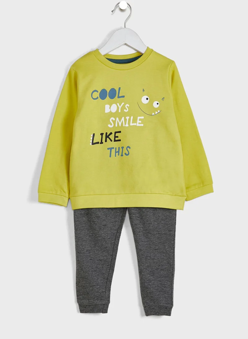 Babybol Kids Slogan Tracksuit
