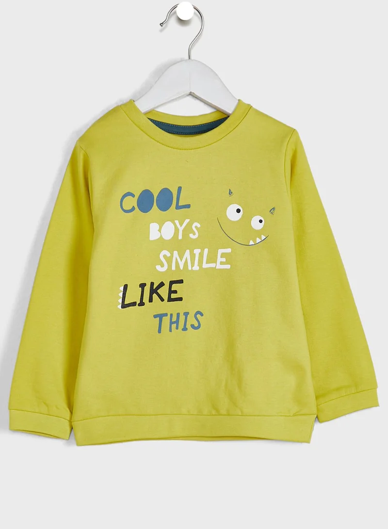 Babybol Kids Slogan Tracksuit