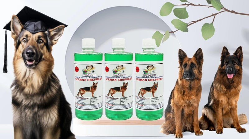 Swacch Shampoo Specially Formulated for German Shepherd (500ml) (Pack of 3) Neem Alovera - Image 2