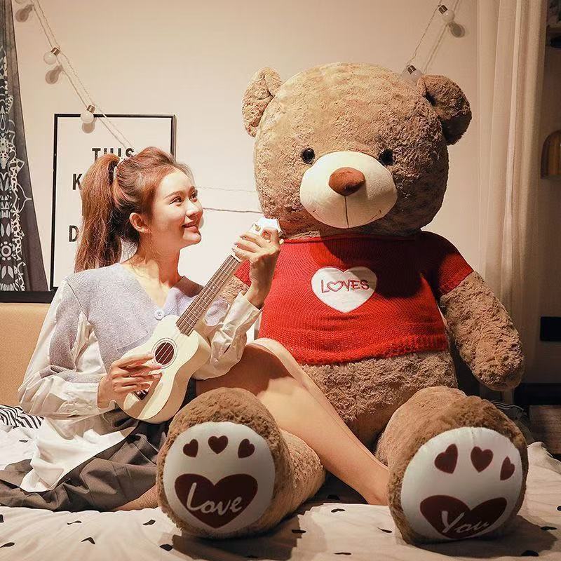 CME Extra-Large Teddy Bear Plush Toy Stuffed Animal Panda Doll Birthday Gift for Girls - Image 1