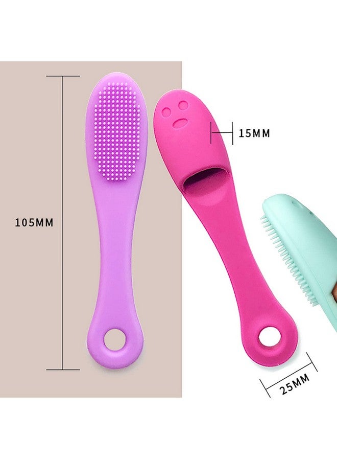KATPOSIN 5Pack Soft Silicone Manual Facial Cleansing Brushes Face Scrubber Cleanser Brush For Gently And Effectively Cleaning Removing Blackheads And Massaging - Image 2
