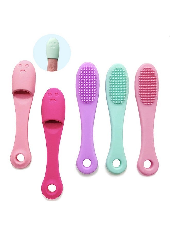KATPOSIN 5Pack Soft Silicone Manual Facial Cleansing Brushes Face Scrubber Cleanser Brush For Gently And Effectively Cleaning Removing Blackheads And Massaging - Image 1