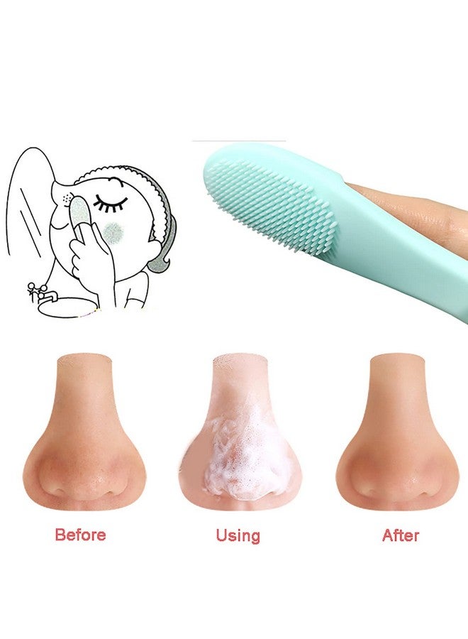 KATPOSIN 5Pack Soft Silicone Manual Facial Cleansing Brushes Face Scrubber Cleanser Brush For Gently And Effectively Cleaning Removing Blackheads And Massaging - Image 3