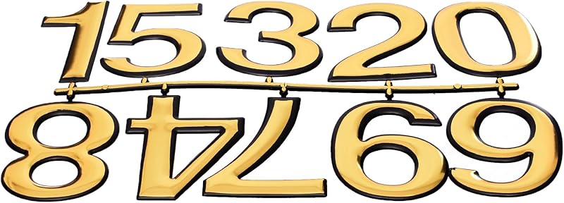 Elmaayergy E-88 3D English Numbers Sticker with, Long Lasting and Eco-Friendly Material for Skateboards, Wood, Metal - Colorful Sticker Decal