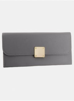 Women's leather wallet with multiple pockets and a gray square lock - pzsku/ZDC025AE07E283C92062FZ/45/_/1737461877/46e81247-7614-42c7-b3c9-ff7bd3fc4994