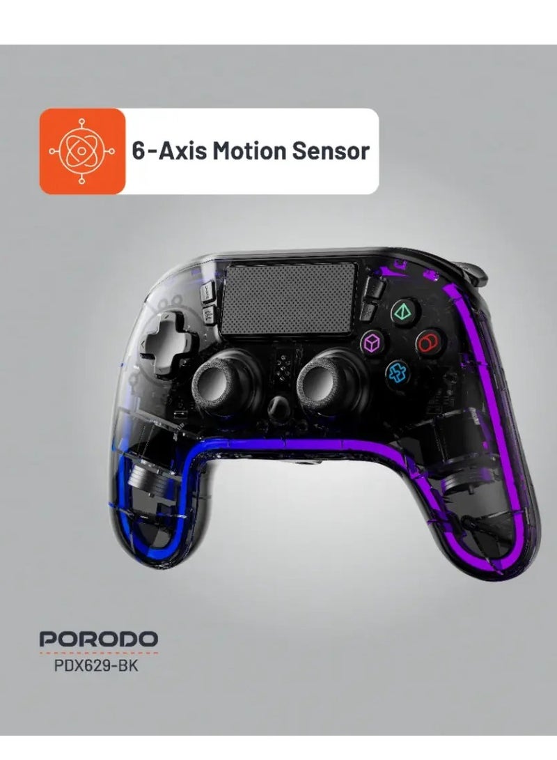 برودو وحدة تحكم Porodo Gaming Crystal Shell PS4 - Image 3