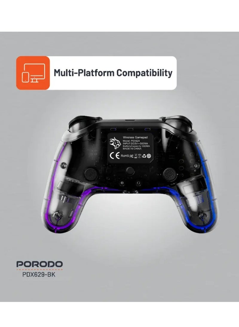 برودو وحدة تحكم Porodo Gaming Crystal Shell PS4 - Image 5
