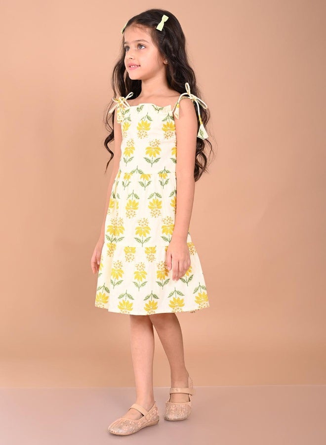 LILPICKS Printed Fit n Flare Dress - Image 1