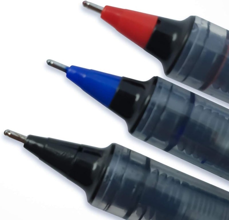 Maxi Roller Pen 0.7Mm Needle Tip Blister Of 8Pc (5 Blue + 2 Black + 1 Red) - Image 2