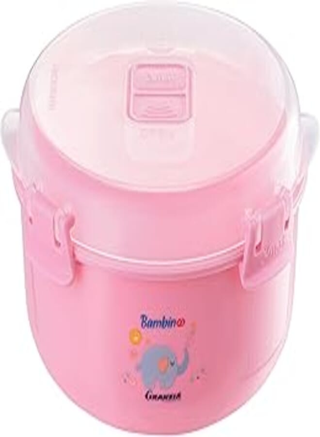 Granzia Bambino Microwave Baby Dish Rose Color