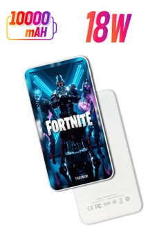 10,000 mAh Super Fast Charging Ultra Compact Power Bank with Quick Charge & Power Delivery, Portable Charger For iPhone and Android Fortnite 1