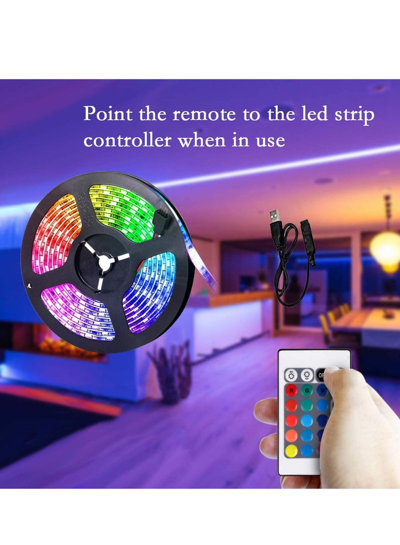 إسكدنيا 2 متر شريط ليد ضوء التلفزيون التحيز الخلفية عدة ل هدتف كمبيوتر مكتبي خزان الأسماك زينة مقاوم للماء رغب رصد الإضاءة مع التحكم عن بعد أوسب بالطاقة - Image 3