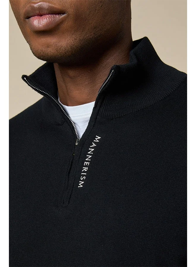 تكلف The Charcoal Drift Cotton Jumper with Relaxed Fit