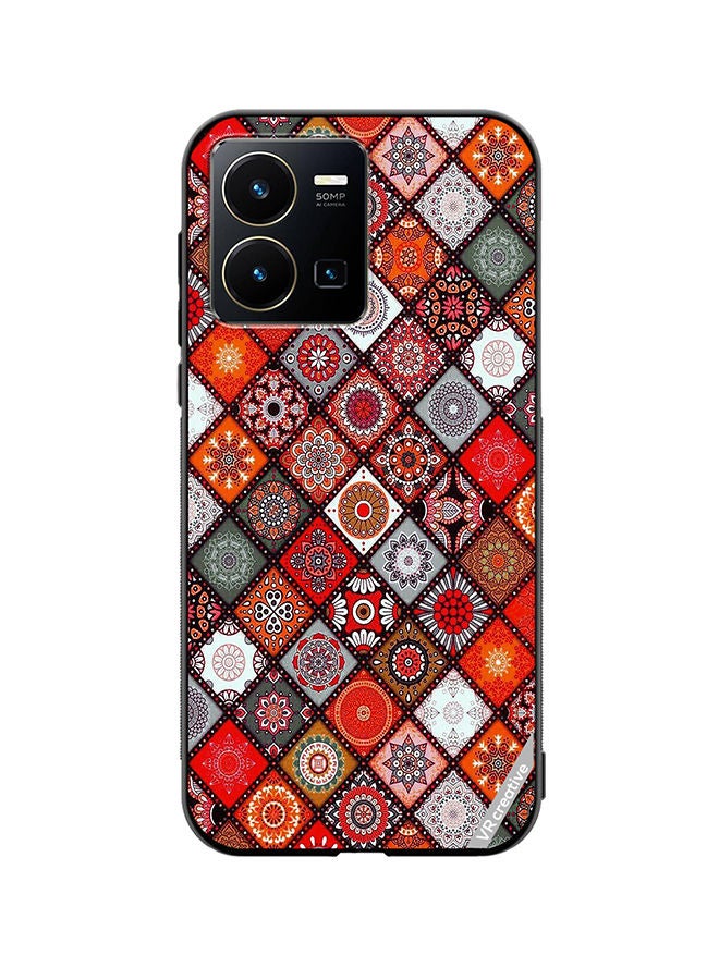 Protective Case Cover For Vivo Y35 Mandala Design Multicolour