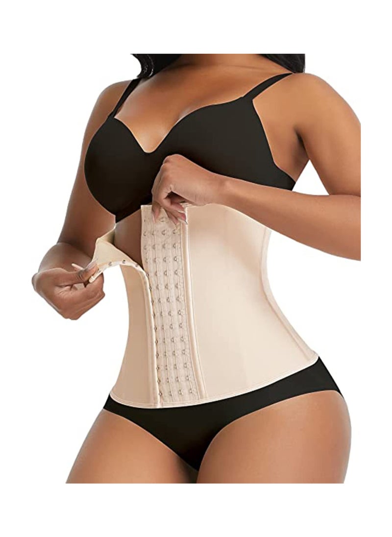 SYOSI - Waist Trainer for Women Latex Underbust Corsets Cincher Hourglass Body Shaper 4 Hooks Size S - Image 1
