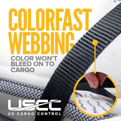 US Cargo Control Endless Ratchet Straps 1 Inch x 30 Foot (4-Pack), Hookless Ratchet Straps 30 FT, 1,500 LBS Break Strength, 1 Inch Tie Downs for Motorcycles, Bikes, Pallets, Kayaks, and Bundling - Image 4