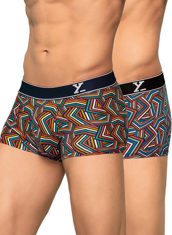 XYXX Pack of 2 - Men Printed Breathable Cotton Trunks - Image 1
