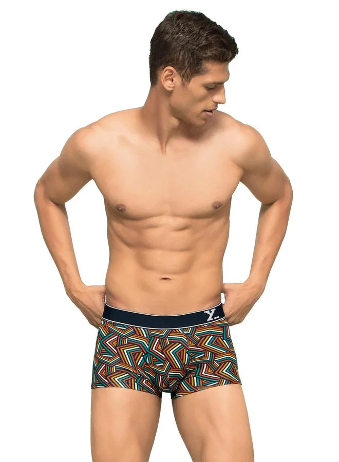 XYXX Pack of 2 - Men Printed Breathable Cotton Trunks