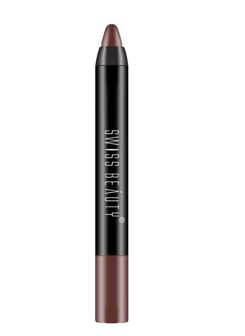 Swiss Beauty Matte Long Lasting Crayon Lipstick Chocobar 3.5G