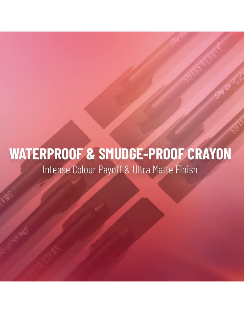 Swiss Beauty Matte Long Lasting Crayon Lipstick Chocobar 3.5G