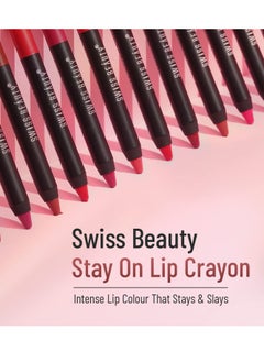 Swiss Beauty Swiss Beauty Matte Long Lasting Crayon Lipstick Chocobar 3.5G  - Image 2