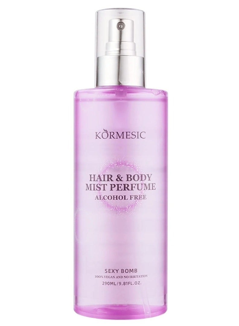 Kormesic 290ml Hair and Body Mist Perfume Fragrance Mist Fragrance Perfume Spray Haircare Refreshing Body Moisturizing Hydrating Soft Hair Care Spray Body Mist - Image 1