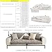 Rosygulls Fun Fuzzy Couch Covers for SofaSimple Striped Chenille AntiScratch Couch CoverChenille Sofa Covers Washable for Sectional SofaLight gray28x28 - Image 2