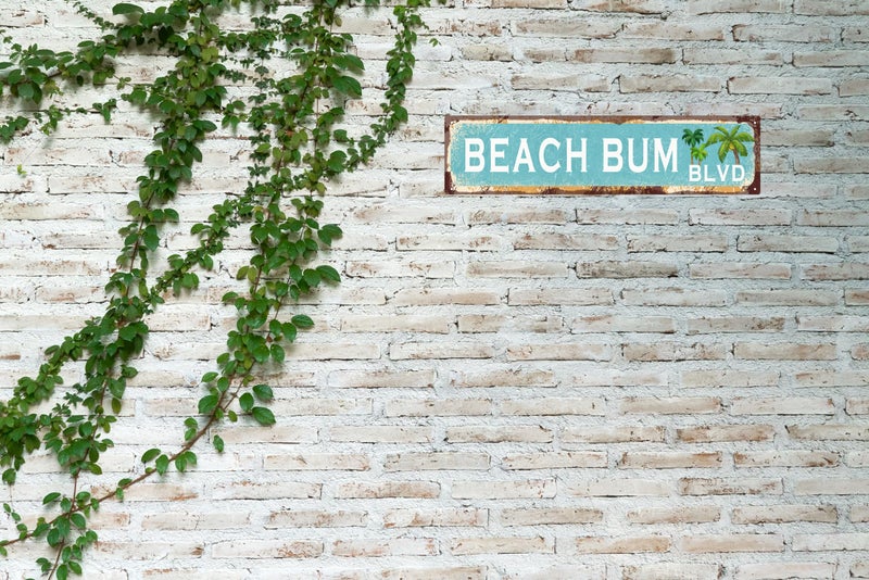 QIXFGUL Vintage Tin Sign Retro Metal Beach Bum Blvd Signs Stylish Wall Art Plaques for Home Decor Bathroom Kitchen House and Gothic Wall Decor or as a Unique Poster 16x4 in - Image 5