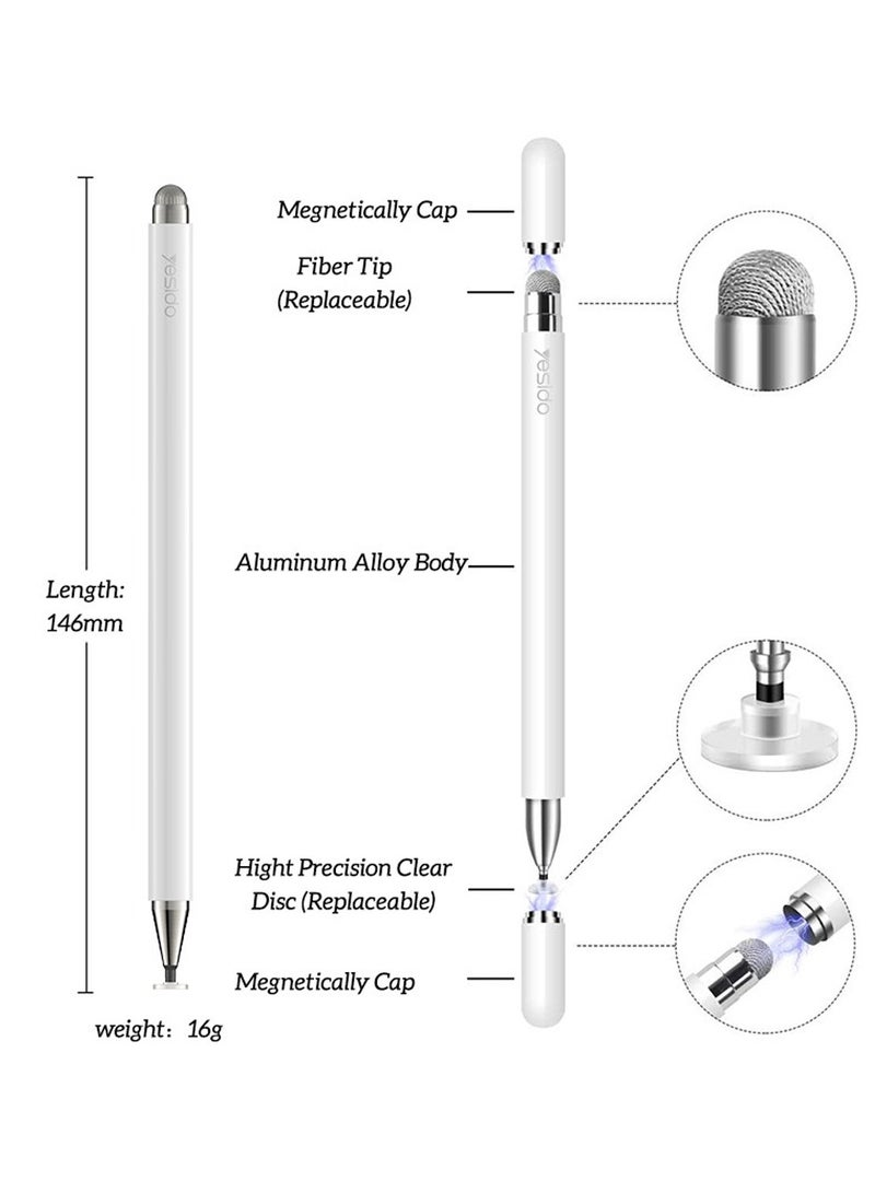 Yesido Yesido ST02 Capacitive Stylus Pen - White  - Image 4