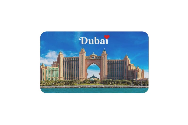 AVI مغناطيس ثلاجة مستطيل من AVI متعدد الألوان تصميم دبي الإمارات RFM00379S - Image 1