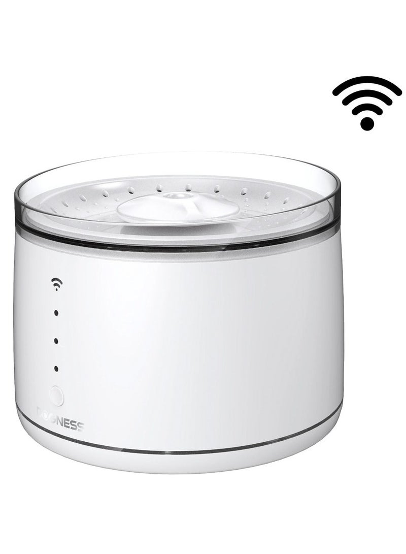 DOGNESS Smart Water Feeder For Pets (App Controlled) White - Image 1