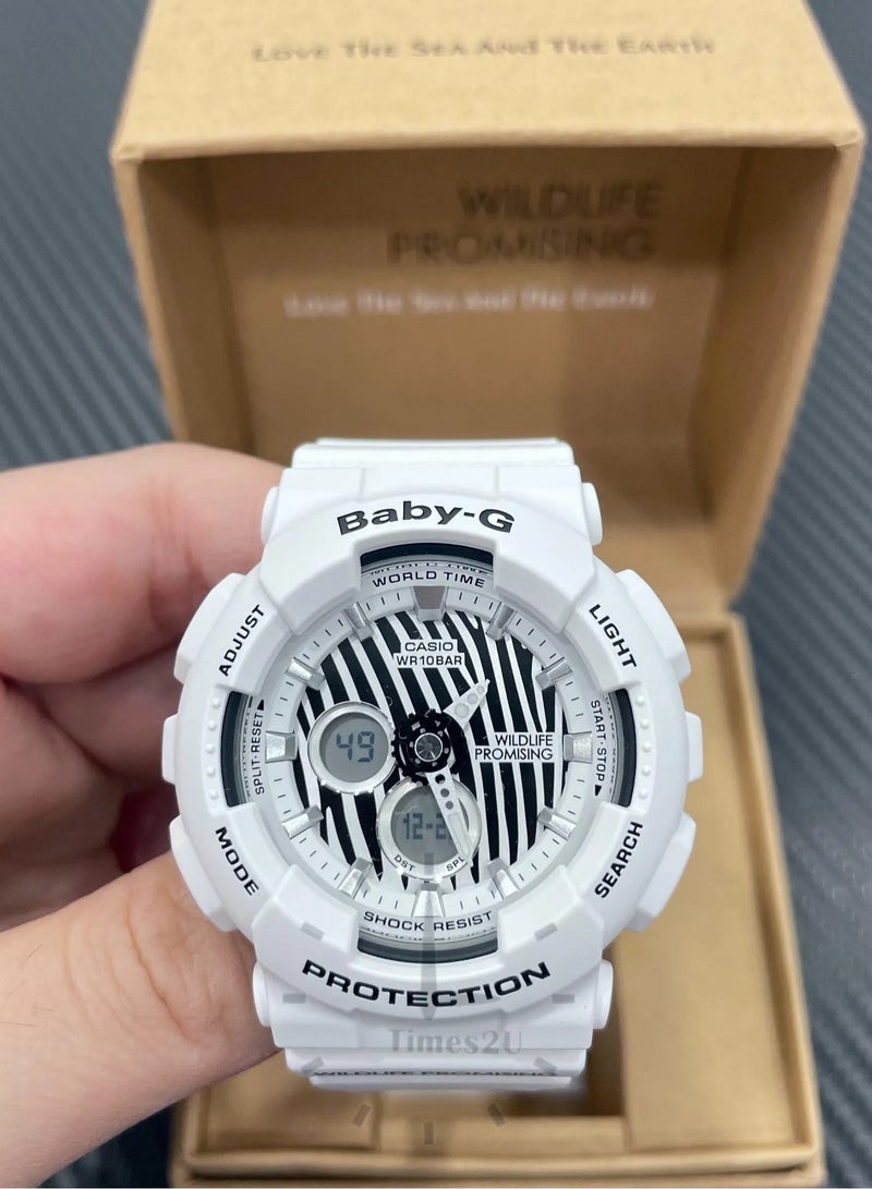 كاسيو بيبي جي – ساعة تعاون نسائية واعدة للحياة البرية BA-120WLP-7ADR - Image 3