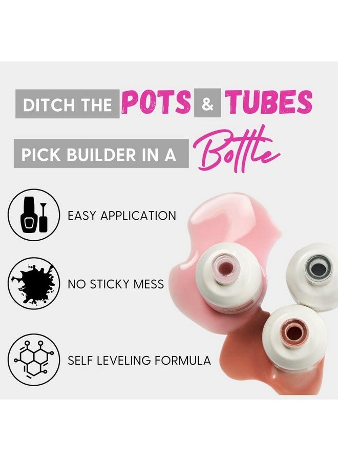 أورلى جل أورلي بيلدر إن أ بوتل، جل نحت سريع المفعول، لتطويل الأظافر وإصلاحها وتقويتها | جل بناء يدوم طويلًا، يُطبّق بالفرشاة | أظافر بجودة صالونات التجميل في المنزل (شفاف) - Image 5