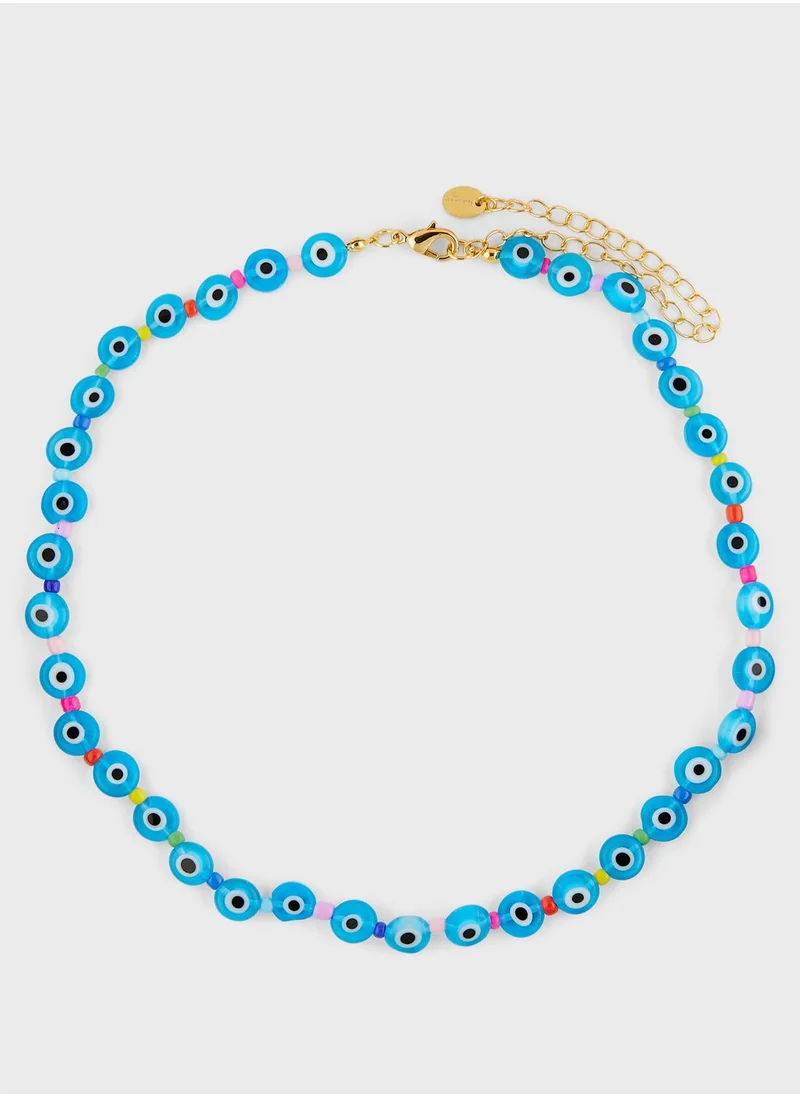 Fashionbox Multi Eye Necklace