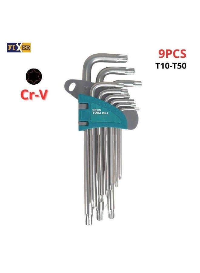 فكسر مجموعة مفاتيح توركس مكونة من 9 قطع - طقم مفاتيح نجمة دقيقة للسيارات والإلكترونيات والإصلاحات العامة - Image 3
