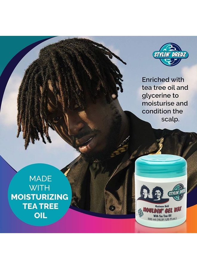 Stylin Dredz شمع جل التشكيل بزيت شجرة الشاي - تويست آند لوك - أقصى قدر من الثبات (500 مل، مفرد) - Image 5