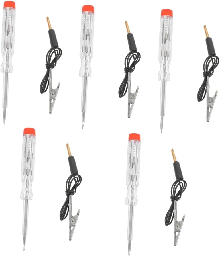5 Pcs Heavy Duty Voltage Tester For Vehicle Compact Auto Measurement Tool - Image 1