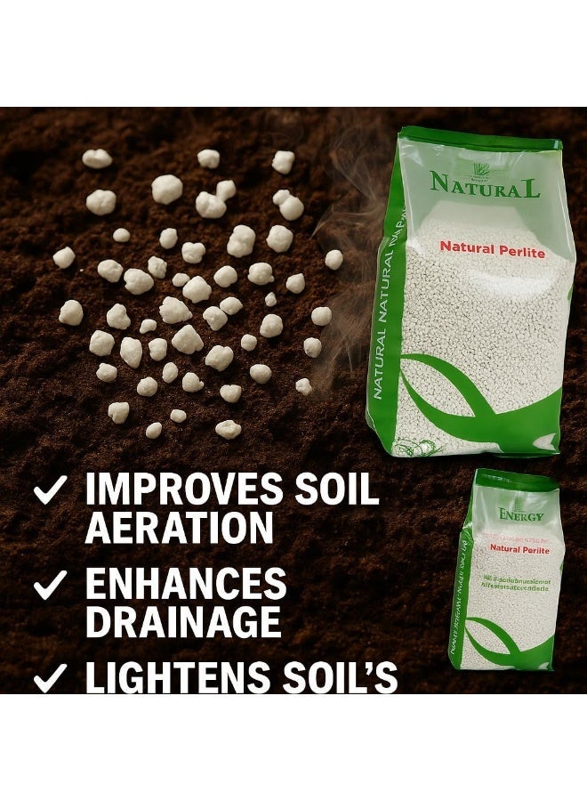 Premium Natural Perlite 100% / 10ltr Ideal For Farming, Soil Mix. Best option for outdoor and indoor farming/Made in UAE - Image 1
