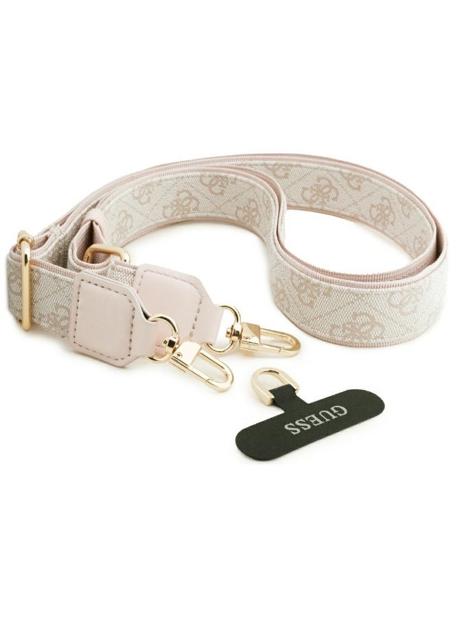 GUESS Guess 4G Triangle Logo & Big Strap Metal Buttons MagSafe case for iPhone 17 Pro Max pink - Image 2