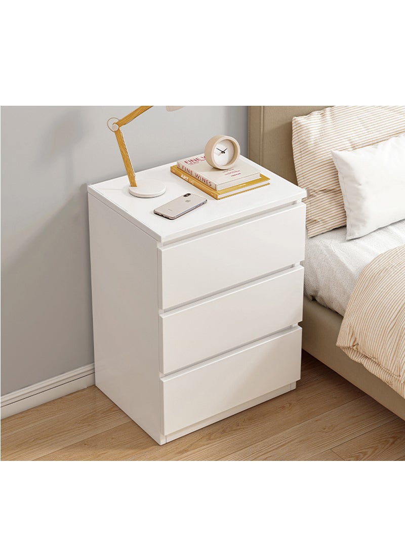 Sharpdo Bedside Table, Simple Modern Bedroom Nightstands, Wooden Minimalist Multi-function Light Luxury Style Bedside, Storage Small Cabinet - Image 1
