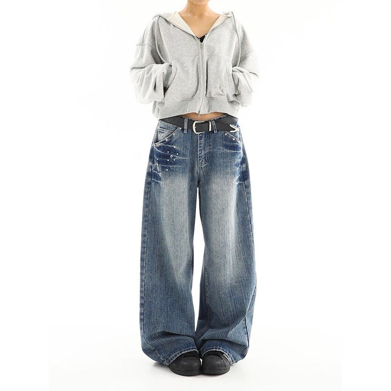 Vintage Classic European-American Design Daily Commute Jeans  Size_S - Image 4