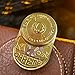 HIDEDC Desperate Rabbit Fidget Slider Metal Fidget Toys Adults Haptic Coin Infinite Rotation Push EDC Fidget Toys Sensory Toy Executive Desk Toy for Keep Focus Stress Relief Mix Gold - Image 2