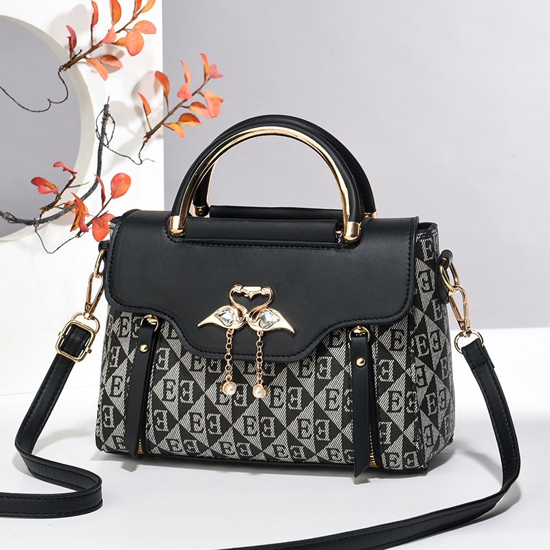 New French Style Women'S Bag Fashionable Handbag Light Luxury Printed Shoulder Crossbody Bag Stereo Chanel Style Bags - Image 3